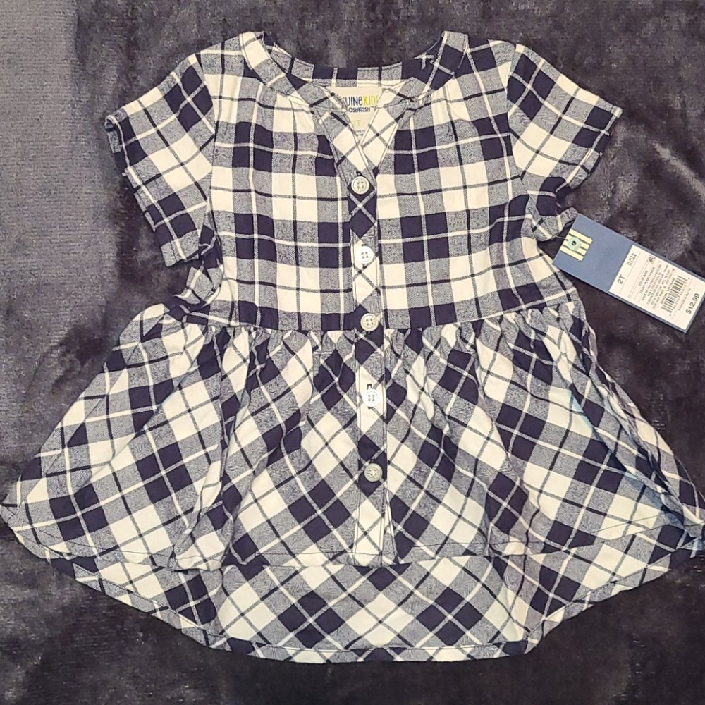 Oshkosh plaid flannel top